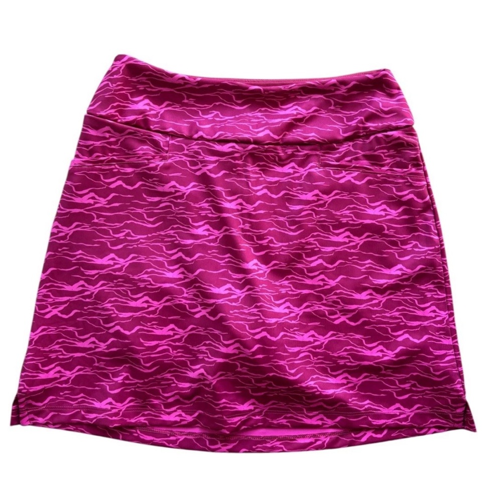 Adidas Women's Golf Skort Prime Green Screaming Pink Wild XS NWT Tennis
